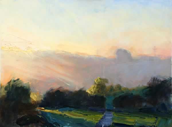 Compton Grove, First Light  30 x 40 in