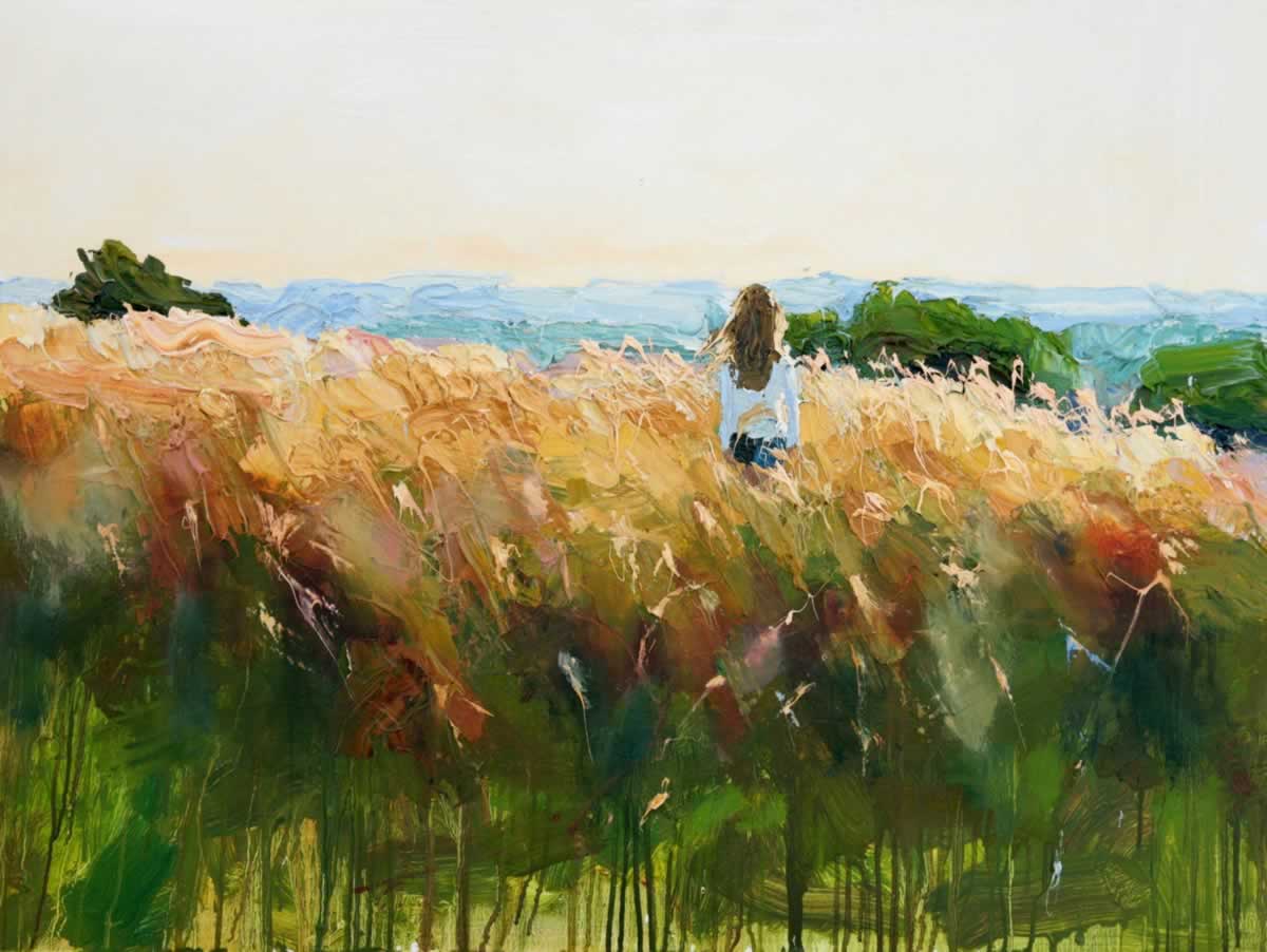 Hayfield, June (girl)  76.5 x 101.5 cm