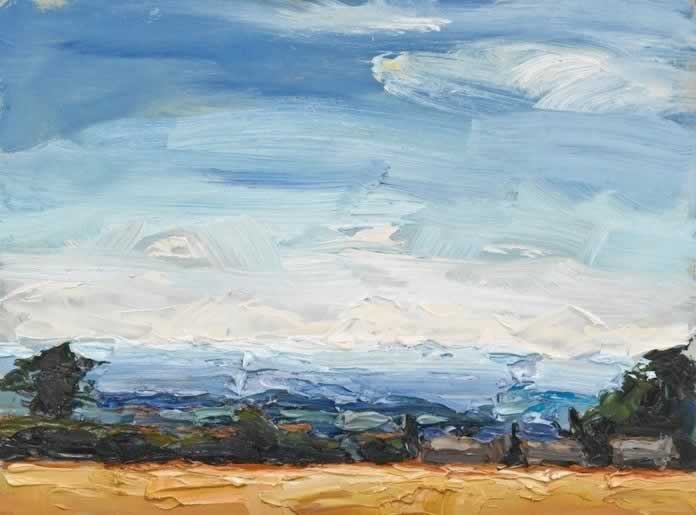 Summer Haze,  Road to Calmsden  30.5 x 40.5cm